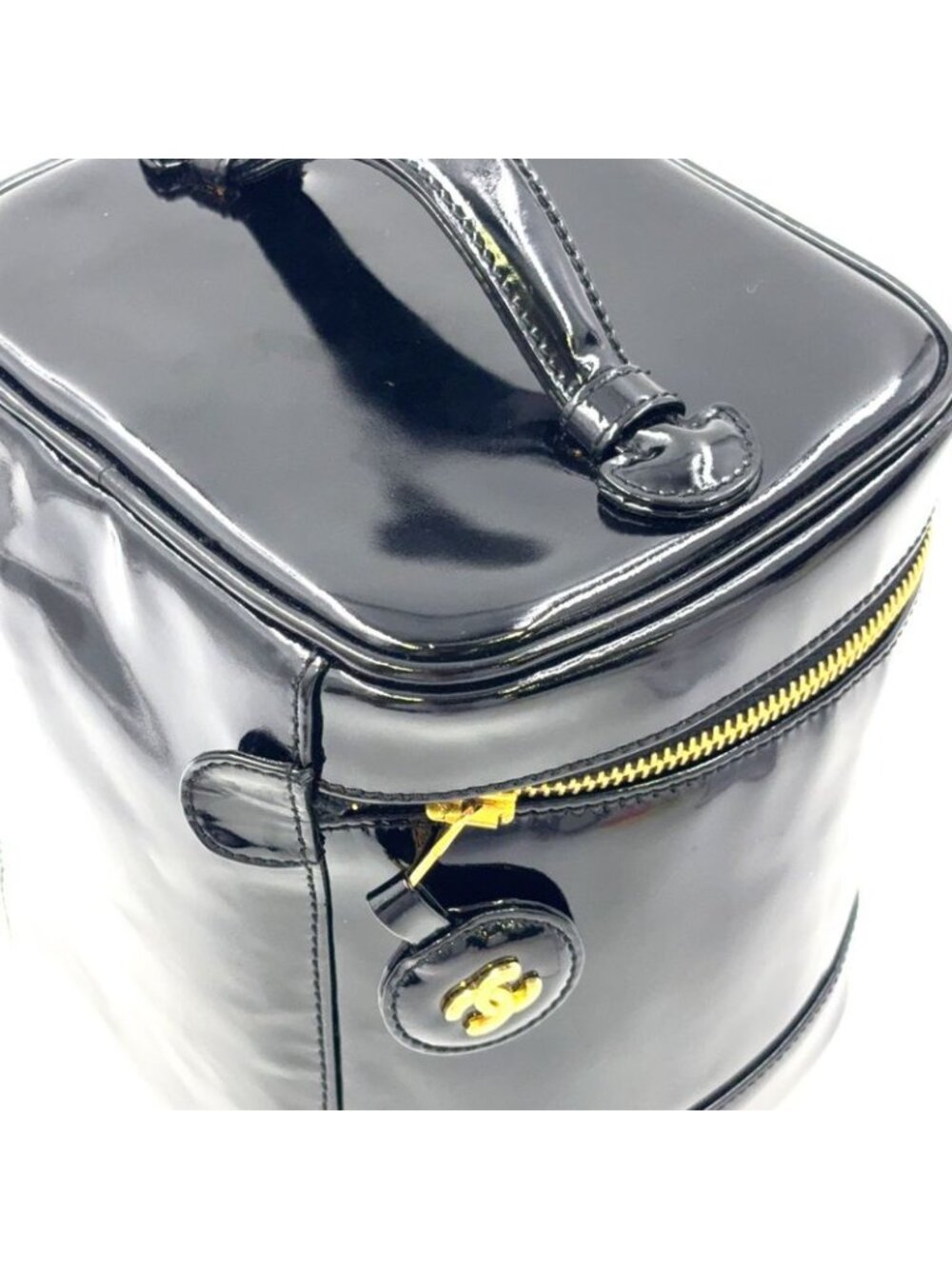 ★SOLD★ Chanel CC Logo Vanity Handbag Vertical - Picture 7 of 15